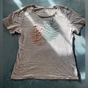Banana Republic Gray Palms T-shirt